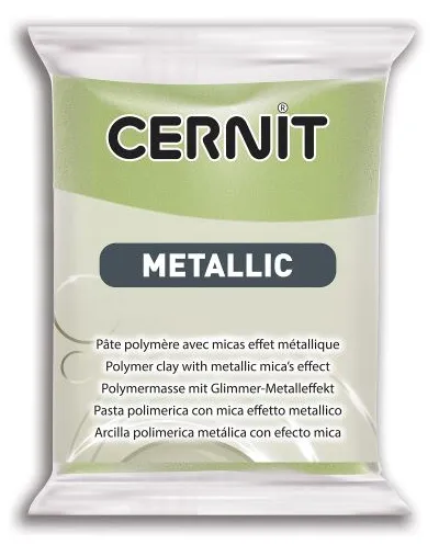 CERNIT METALLIC - Modelovacia hmota s metalickým efektom 870056051 - zlatá zelená 56 g