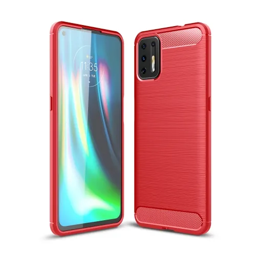 FLEXI TPU Kryt Motorola Moto G9 Plus červený