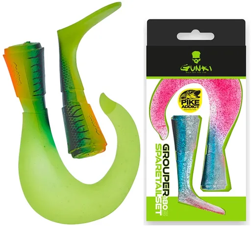 Gunki náhradné chvostíky grouper s fire tiger 14 cm