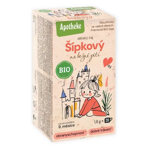 APOTHEKE Čaj detský šípkový na bežné pitie BIO 20 sáčkov