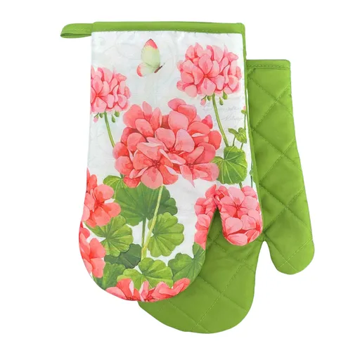 MAKRO - Chňapka s magnetom Flower II.2ks, zelená kvety