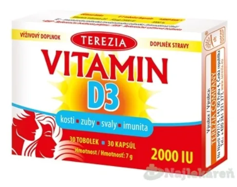 TEREZIA VITAMÍN D3 2000 IU 30ks