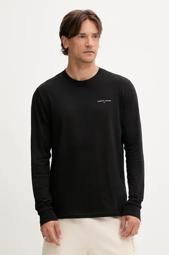 Bavlnené tričko s dlhým rukávom Tommy Jeans