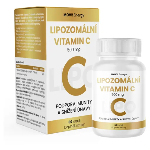 MOVIT ENERGY Lipozomálny vitamín C 500 mg 60 kapsúl