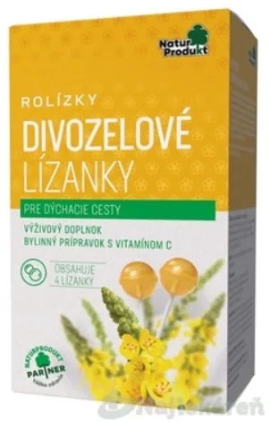 NaturProdukt ROLÍZKY Divozelové Lízanky na dýchacie cesty 4ks