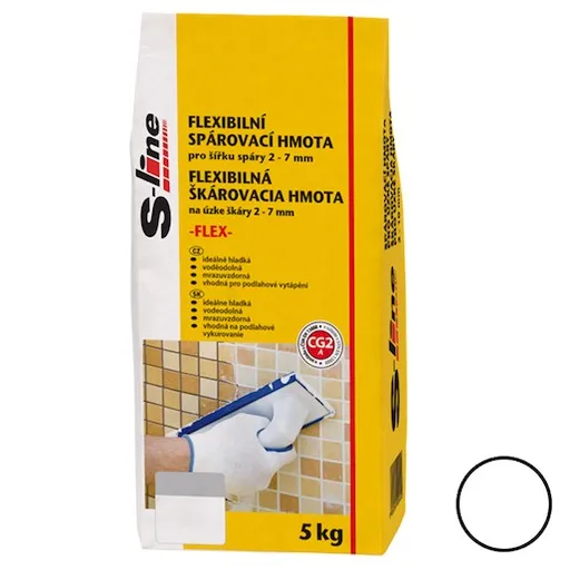 PO EXPIRACI Škárovacia hmota S-Line Flex biela 5 kg CG2A SHFLEX50