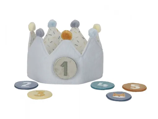 LITTLE DUTCH Korunka narodeninová s číslami Blue