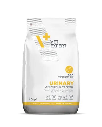 VetExpert VD dog Urinary diétne suché krmivo pre dospelé psy proti struvitovým kameňom 2 kg