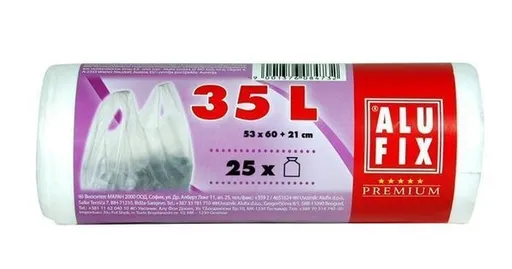ALUFIX - Vrecia 35l/ 25ks s uškami