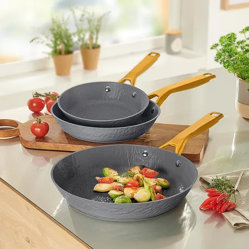 Die moderne Hausfrau Kuchyňské pánve LavaGold, sada 3 ks