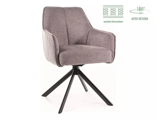 Signal Jedálenská stolička NOTTI BREGO | sivá