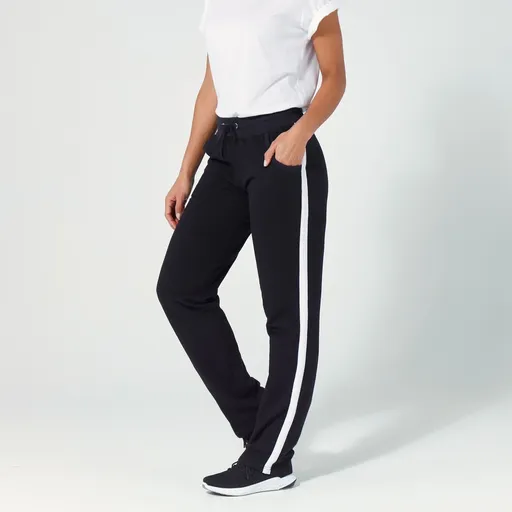 Športové dvojfarebné rovné nohavice