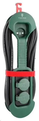 Viking sieťová predlžovacia zásuvka R280, 2x AC 230V, IP44, dĺžka 8 m