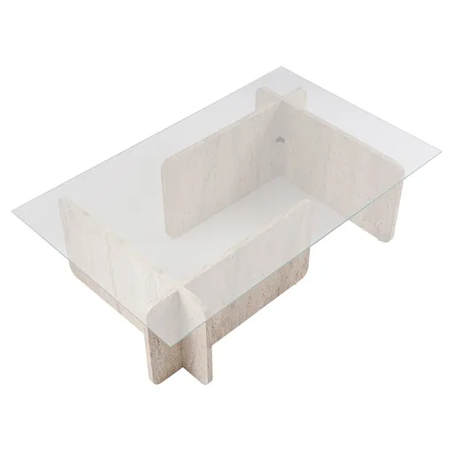 Konferenčný stolík Flavio Travertine