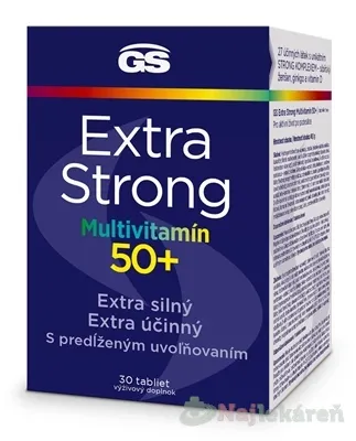 GS Extra strong multivitam 50+ 30 tabliet