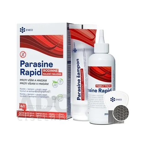 Parasine Rapid roztok + šampón na vši ENEO