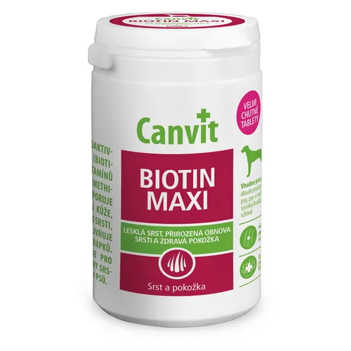 CANVIT Biotin Maxi ochutené pre psov 230 g