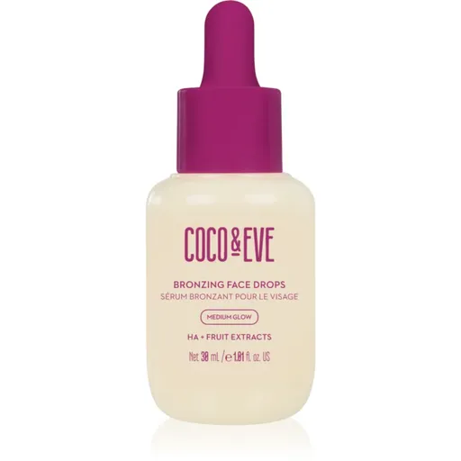 Coco & Eve Sunny Honey Bronzing Face Drops samoopaľovacie kvapky na tvár Medium Glow (new) 30 ml
