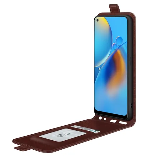 Vyklápacie puzdro Oppo A74 hnedé