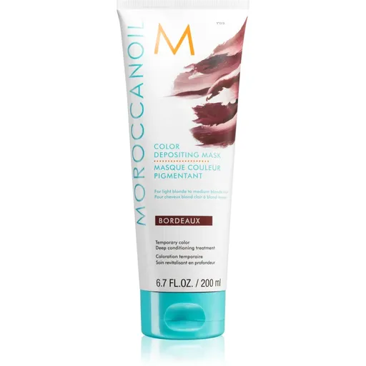 Moroccanoil Color Depositing jemná vyživujúca maska bez permanentných farebných pigmentov Bordeaux 200 ml