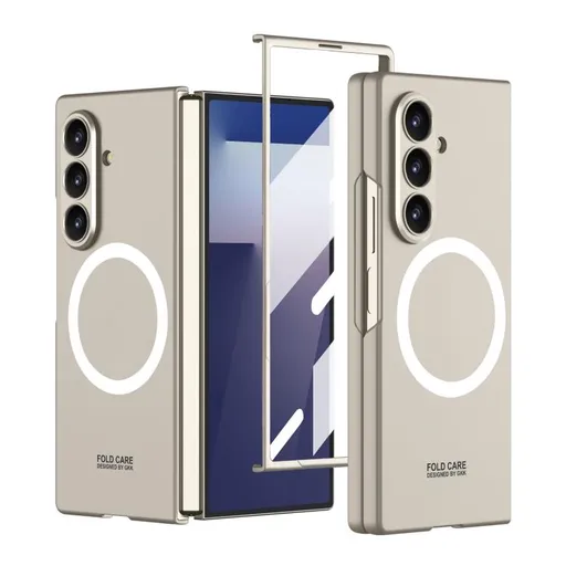 GKK MAGSAFE Ochranný kryt so zabudovaným sklom Samsung Galaxy Z Fold7 5G TITANIUM GREY