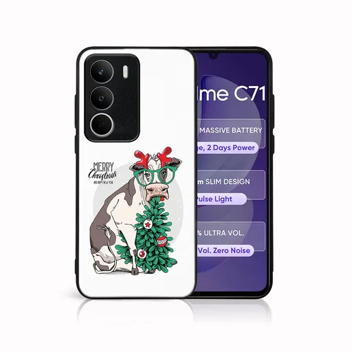 MY ART Kryt s vianočným dizajnom Realme C71 MERRY CHRISTMAS (074)