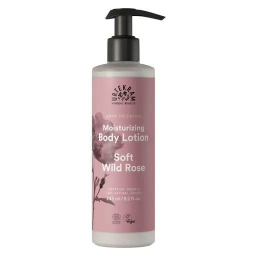 URTEKRAM Telové mlieko Divoká ruža BIO 245 ml