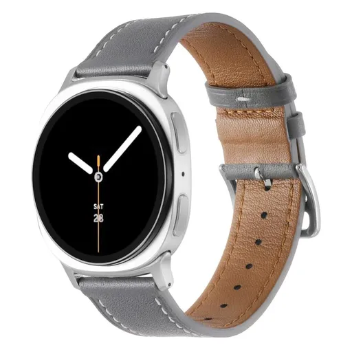 LEATHER Kožený remienok pre Samsung Galaxy Watch8 / Watch8 Classic šedý