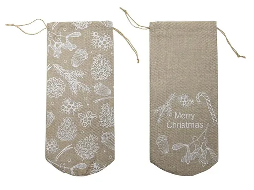 HIT JUTOVÉ DARČEKOVÉ VRECKO 10X30 CM, SIVÉ, 2 DRUHY