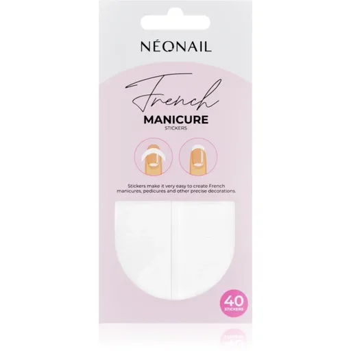 NEONAIL French Manicure Stickers nálepky na nechty typ 01 40 ks