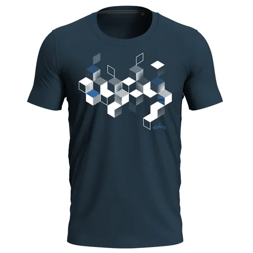 Bontis Tričko CUBES - Tmavomodrá | 2XL