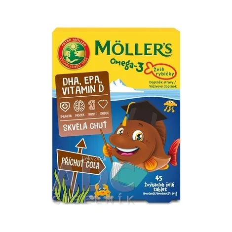 MOLLER´S Omega 3 Želé rybičky