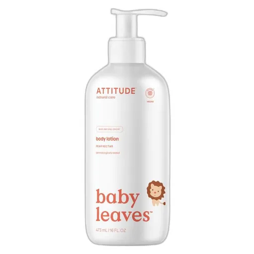 ATTITUDE Baby leaves Detské telové mlieko s vôňou hruškovej šťavy 473 ml