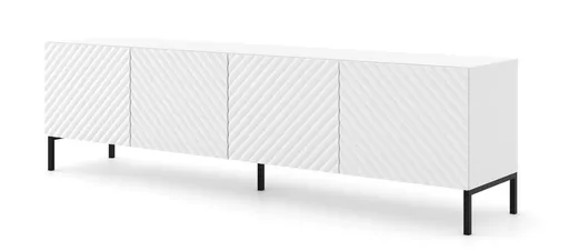 ARTBm Tv stolík SURF 200 | 4D Prevedenie: Biela mat / čierne nohy