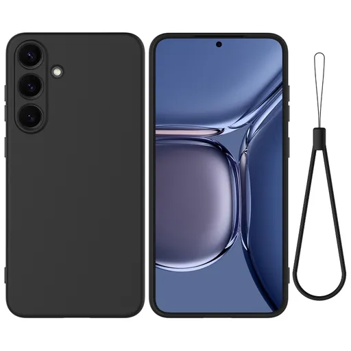 RUBBER Ochranný kryt pre Samsung Galaxy S25 5G čierny