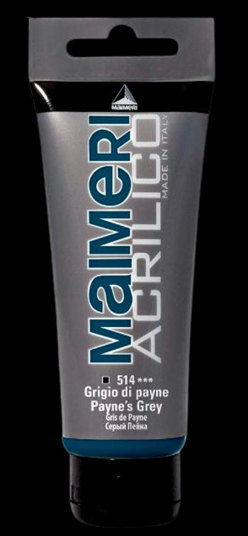 MAIMERI ACRILICO - Akrylové farby 514 - paynes grey, 0,2 L