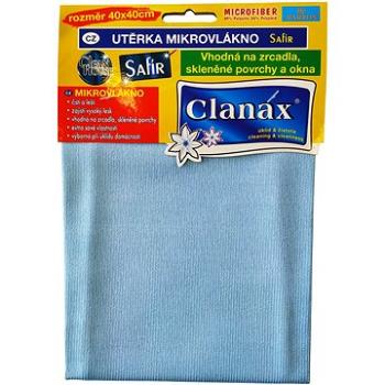 CLANAX utierka mikrovláknová okná Zafír 290 g, 40 × 40 cm (8590786221338)