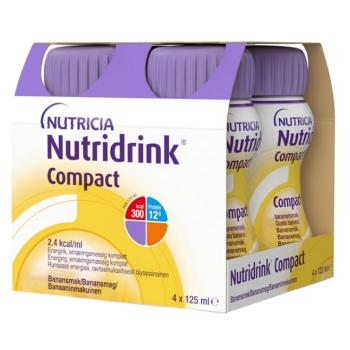 NUTRIDRINK Compact s banánovou príchuťou 4 x 125 ml