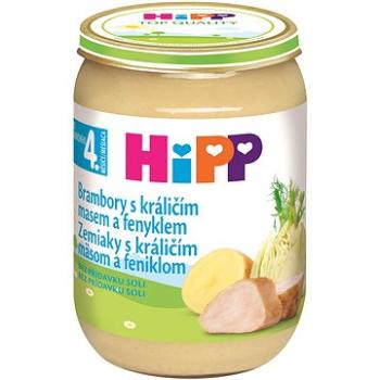 HiPP Zemiaky s králičím mäsom a feniklom od uk.  4. – 6. mesiaca, 190 g (4062300281127)