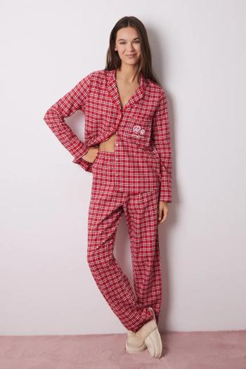 Bavlnené pyžamo women'secret VERY MERRY červená farba, bavlnené, 3138656