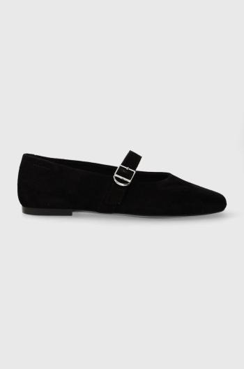 Semišové baleríny Vagabond Shoemakers JOLIN čierna farba, 5608.040.20