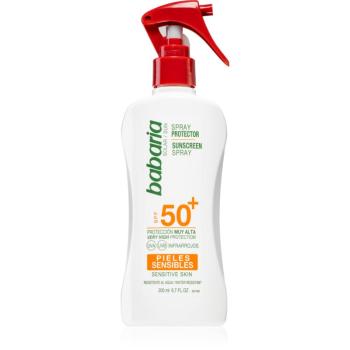 Babaria Sun Sensitive opaľovací sprej pre citlivú pokožku SPF 50+ 200 ml