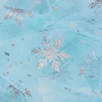 Tyl na TUTU Crystal aqua