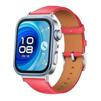 LEATHER Kožený remienok pre Huawei Watch Fit 4 / Fit 4 Pro červený