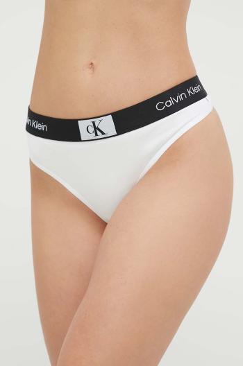 Tangá Calvin Klein Underwear biela farba, 000QF7221E