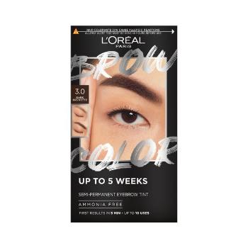 L´Oréal Paris Semi-permanentná farba na obočie Brow Color (Semi-Permanent Eyebrow Tint) 3.0 Dark Brunette