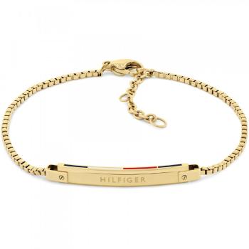 Tommy Hilfiger Slušivý pozlátený náramok Linear 2780953