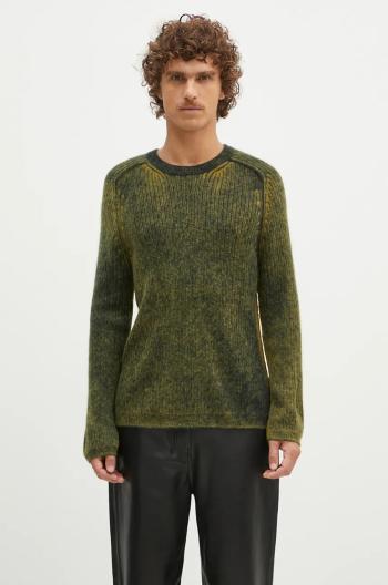 Vlnený sveter Paul Smith pánsky, zelená farba, M1R-912Y-N02506