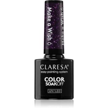 Claresa SoakOff UV/LED Color Make a Wish géles körömlakk árnyalat 6 5 g