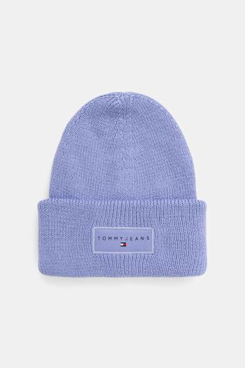 Bavlnená čiapka Tommy Jeans modrá farba, AW0AW17913
